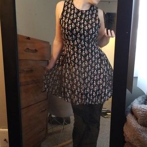 Pelican print swing dress